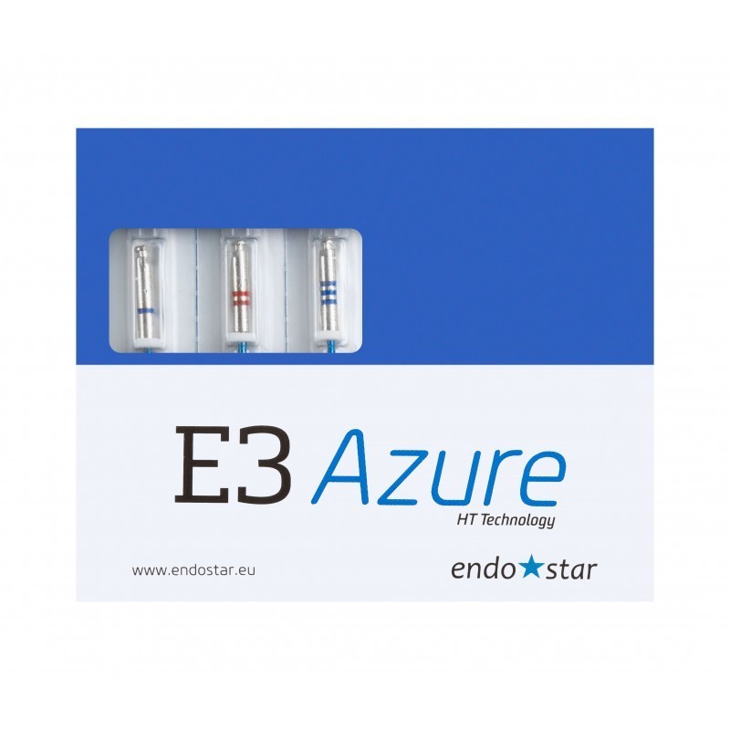 Pilniki E3 Azure Basic Ass op.3 шт. Poldent