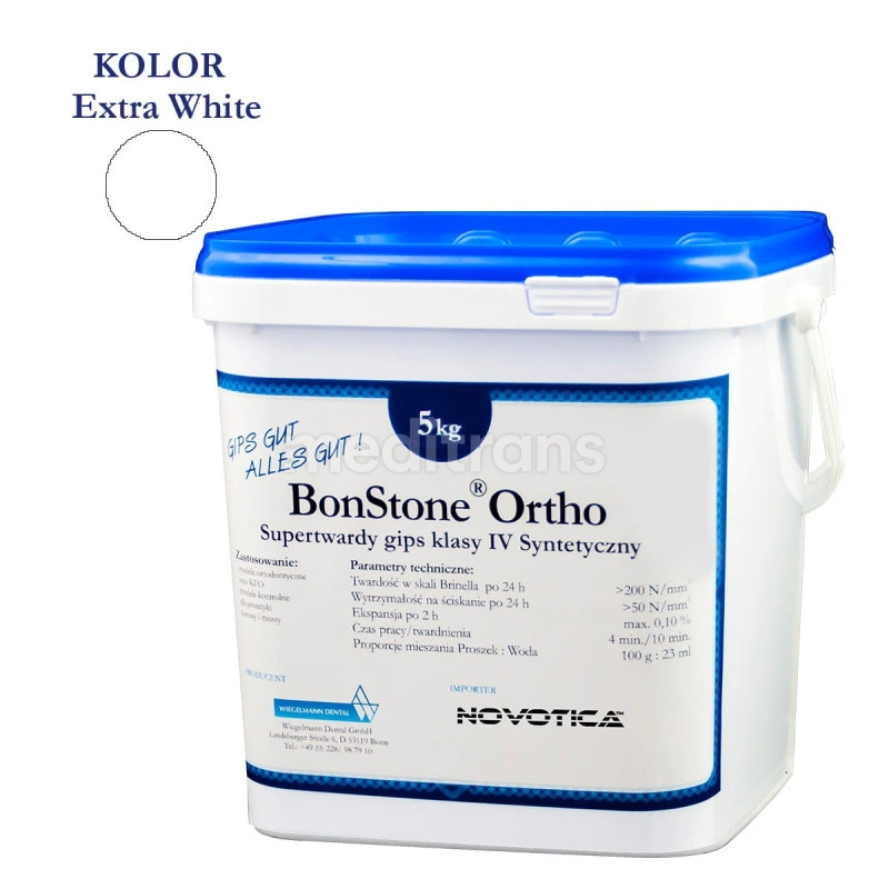 Gips BonStone ORTHO klasy IV extra white 5kg
