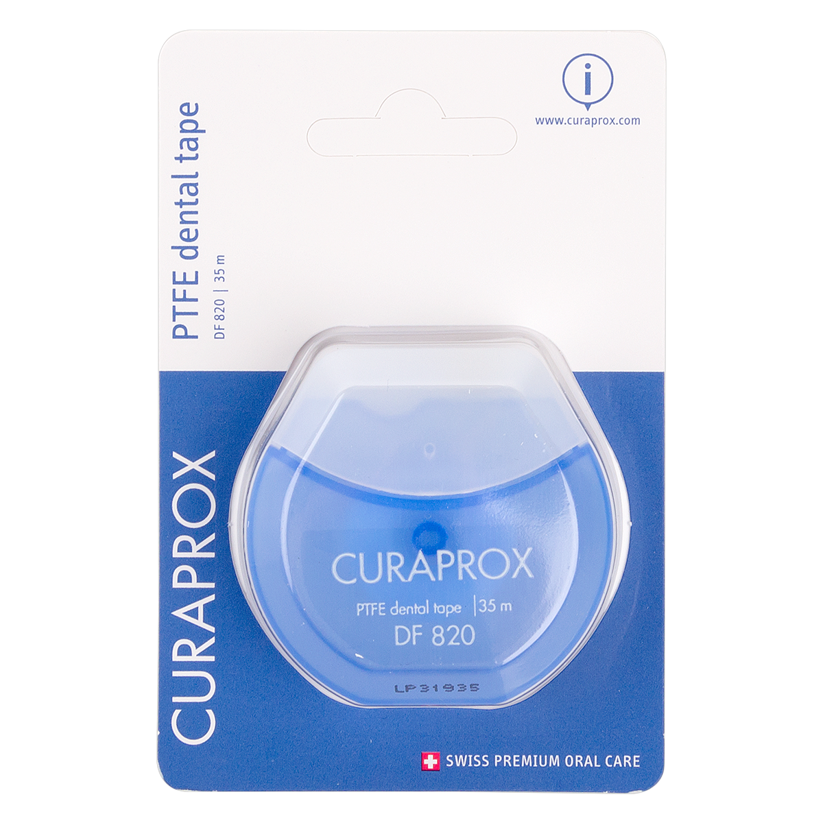 Зубная лента Curaprox DF 820 PTFE 35 м