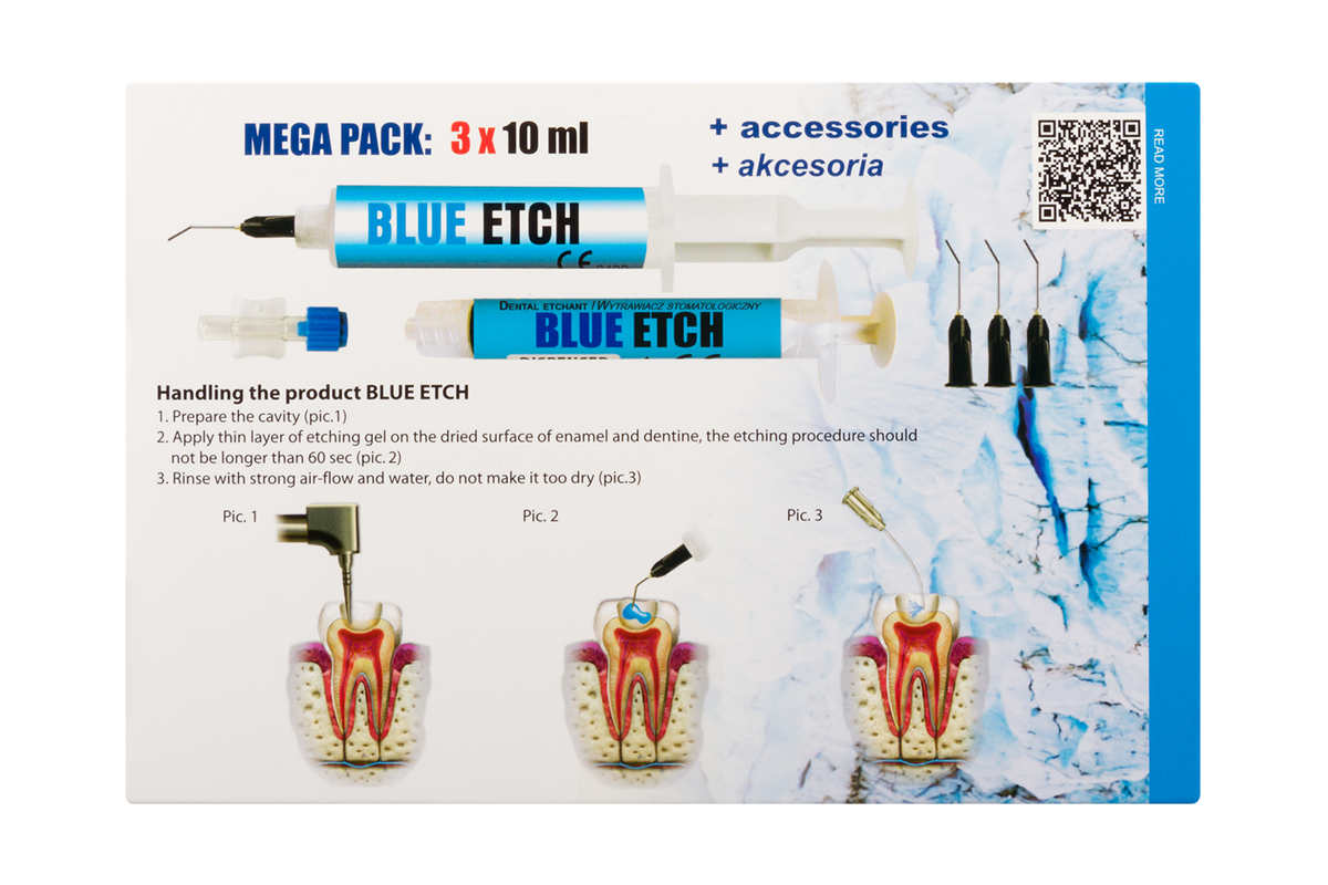 Протравка Blue Etch MEGA PACK 36% 10 мл × 3 шт. Cerkamed