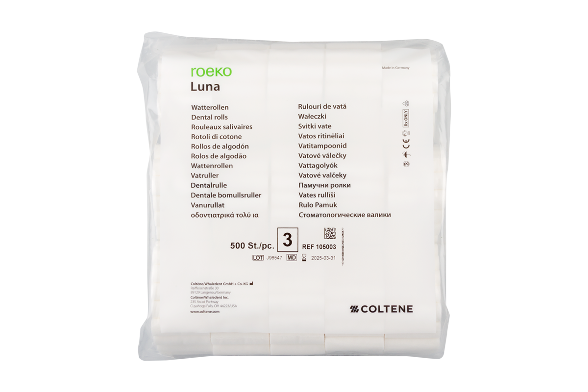 Ватные валики Luna Roeko, 500 шт. Coltene