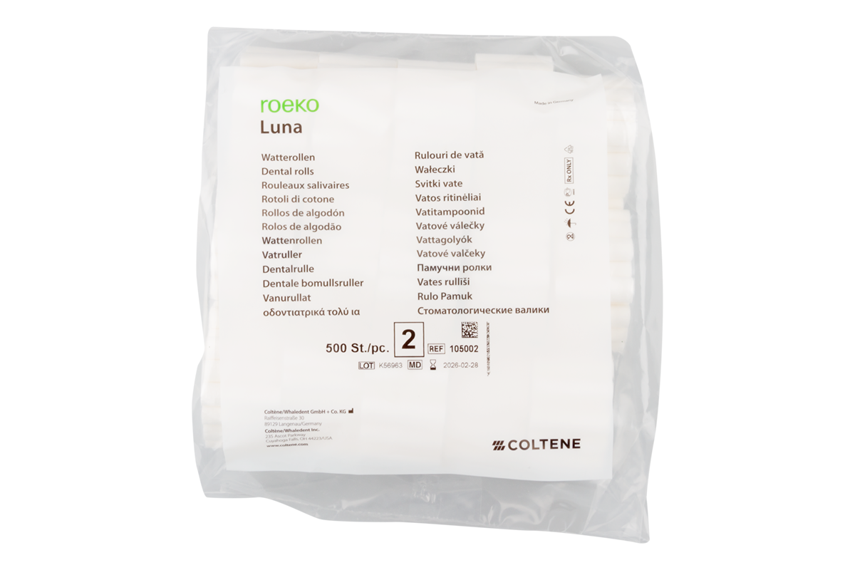 Ватные валики Luna Roeko, 500 шт. Coltene