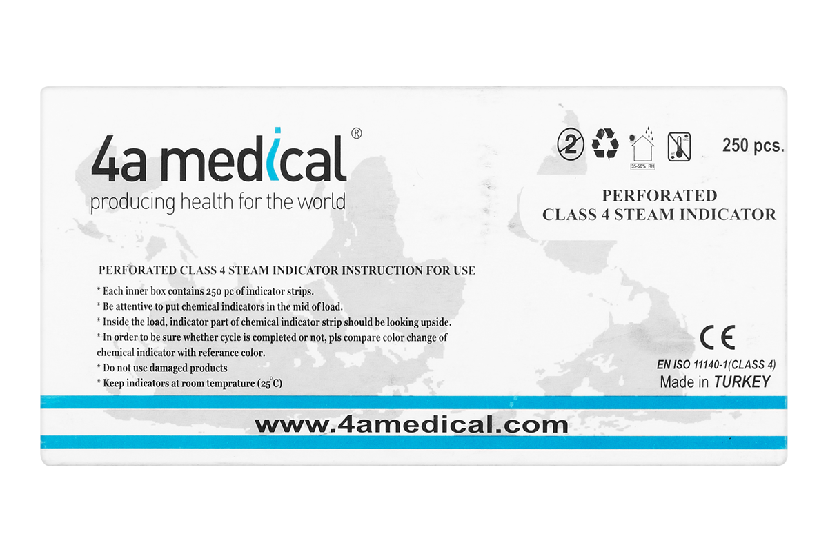 Тесты стерилизации класс IV, 2 × 250 шт. 4a Medical
