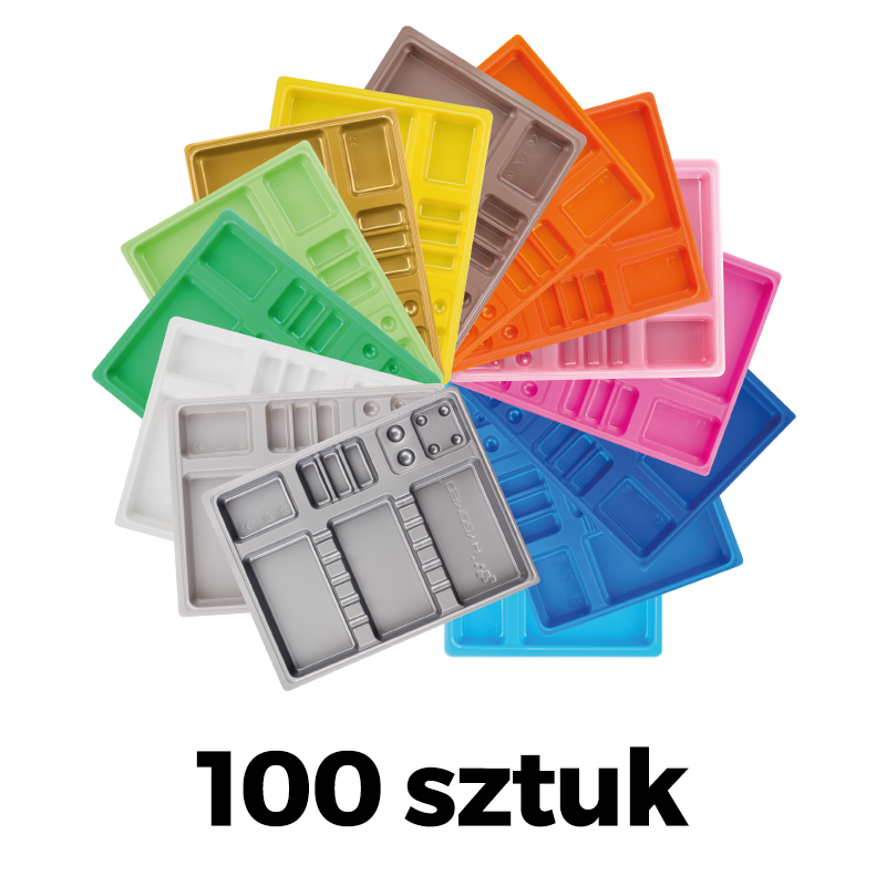 Стоматологические лотки цветные 100 шт. HYGOMED