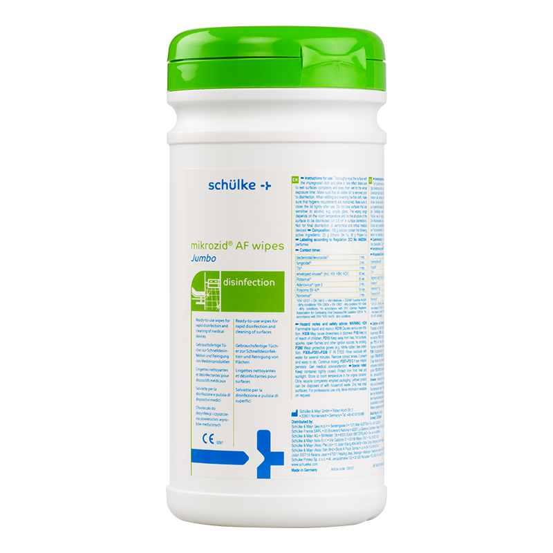 Спиртовые салфетки Mikrozid AF Jumbo в контейнере 220 шт. Schulke