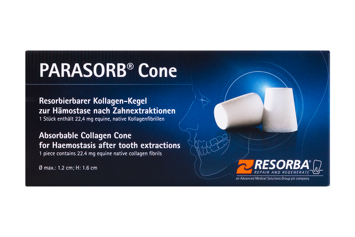 Коллагеновые конусы Parasorb Cone 10 шт. Resorba