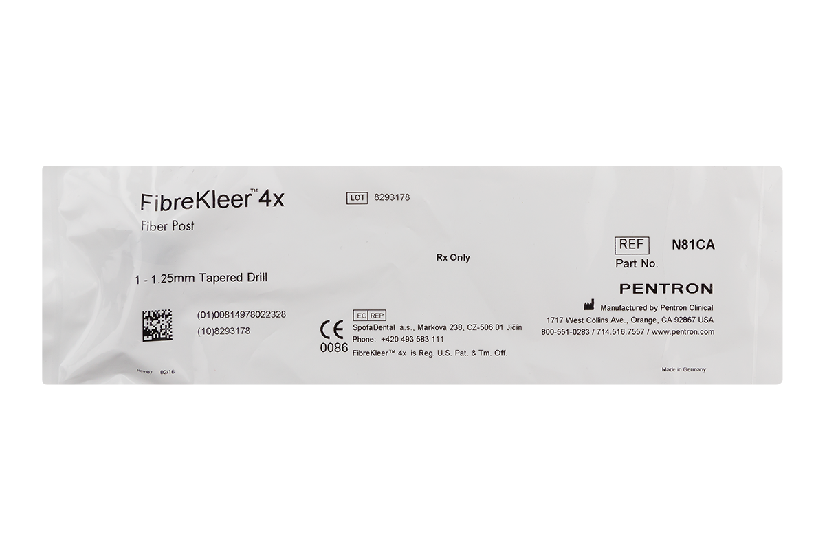 Сверло FibreKleer 4X Tapered Pentron