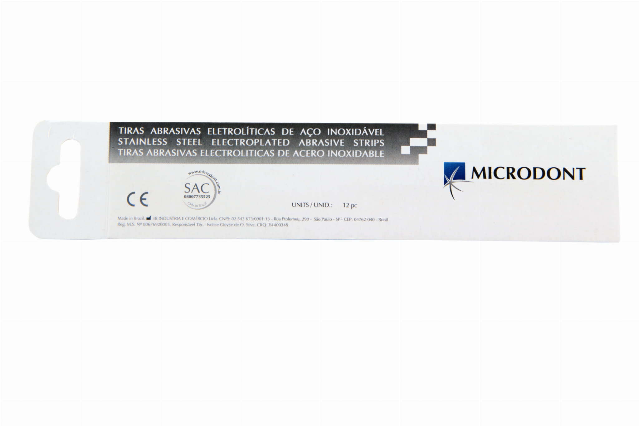 Металлические абразивные полоски 12 шт. Microdont