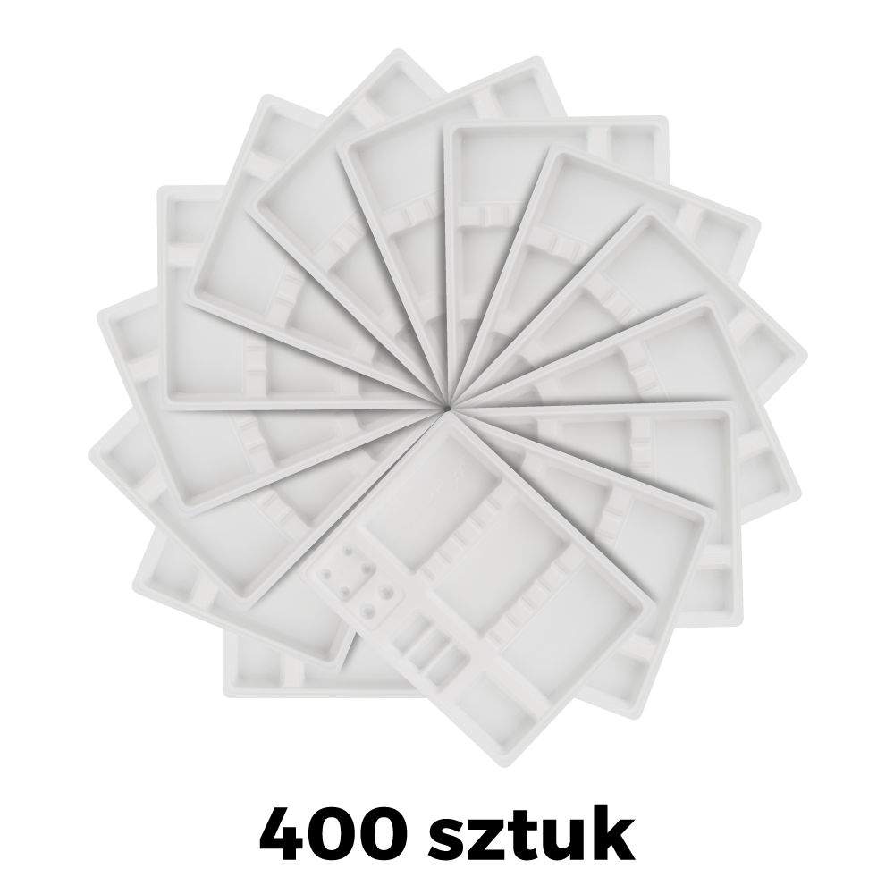 Стоматологические лотки белые 400 шт. HYGOMED