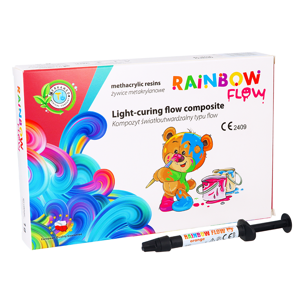 Цветной текучий композит Rainbow Flow 1 г Cerkamed