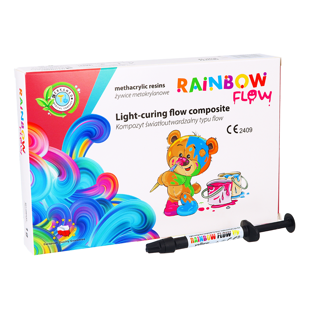 Цветной текучий композит Rainbow Flow 1 г Cerkamed
