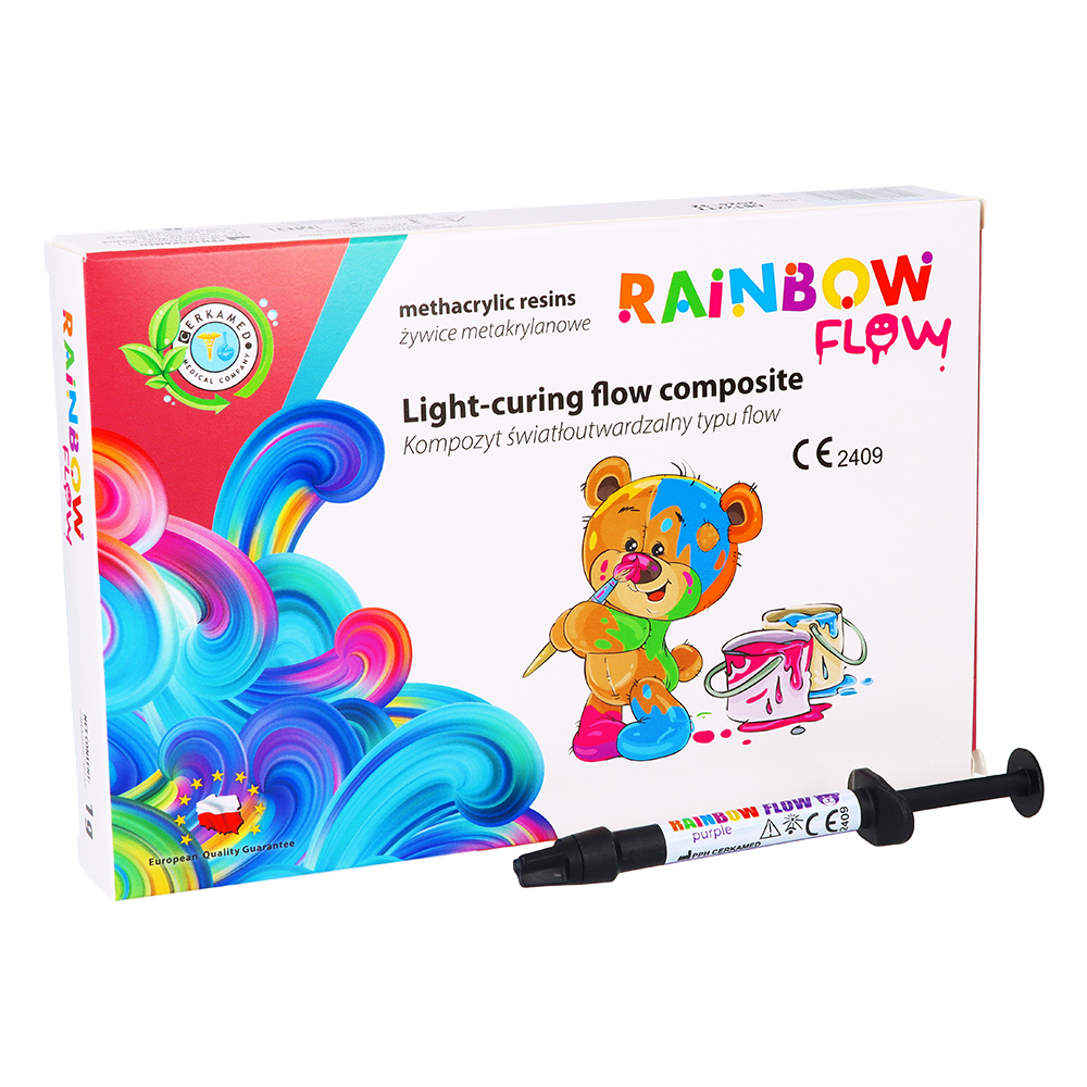 Цветной текучий композит Rainbow Flow 1 г Cerkamed