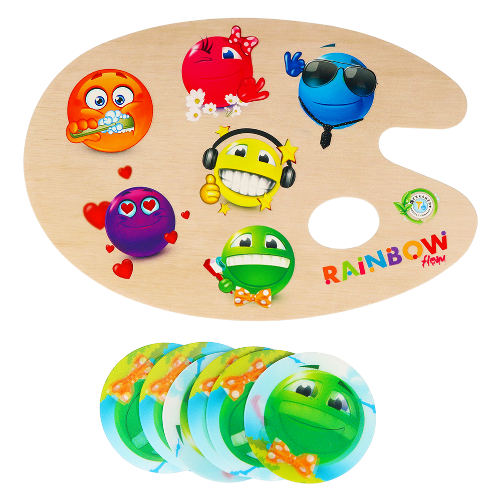 Набор цветных текучих композитов Rainbow Flow 1 г × 6 шт. Cerkamed