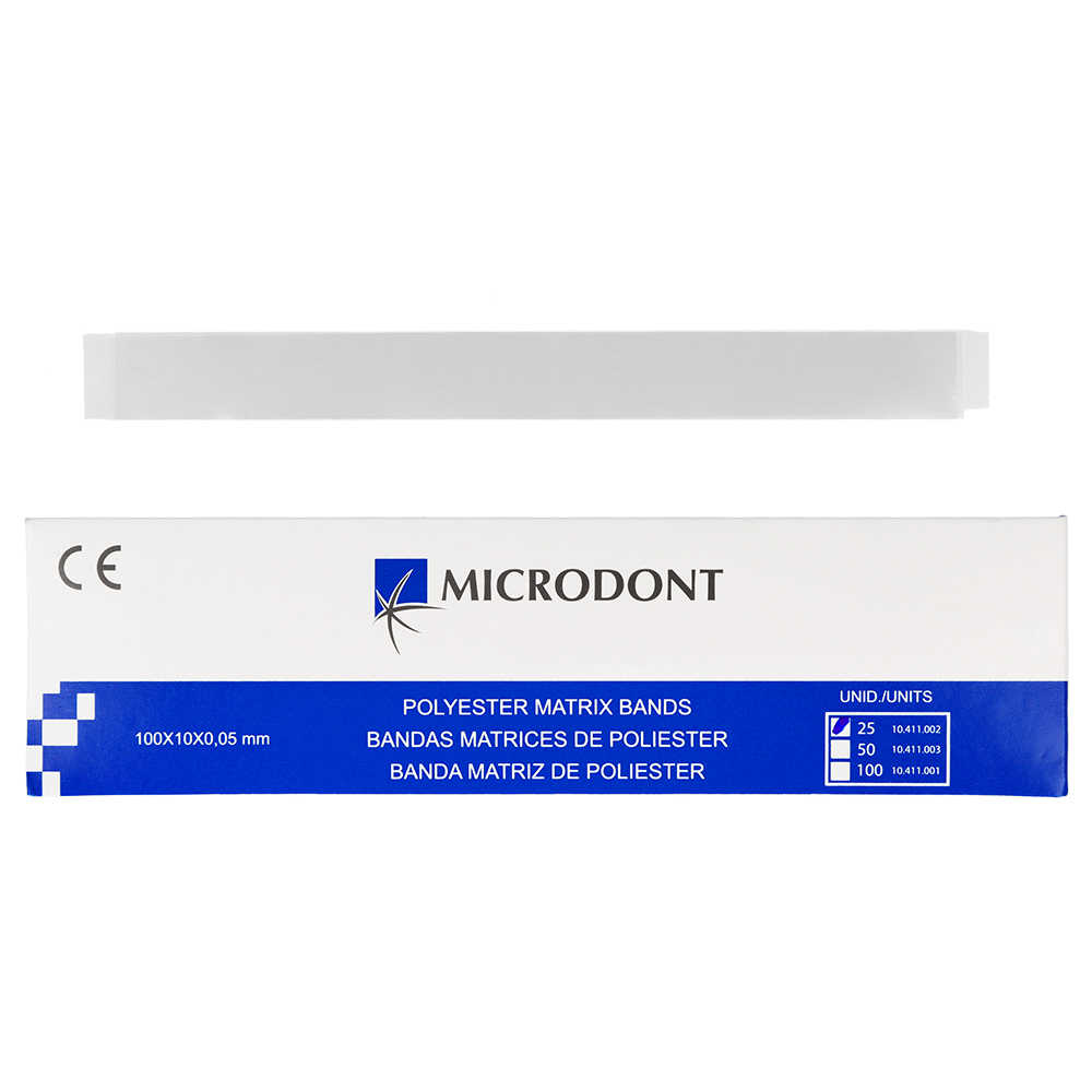 Гладкие полиэстеровые полоски, 25 шт. Microdont
