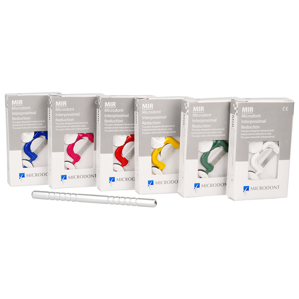 Kit Prime MIR абразивные межзубные полоски 6 шт. + ручка Microdont