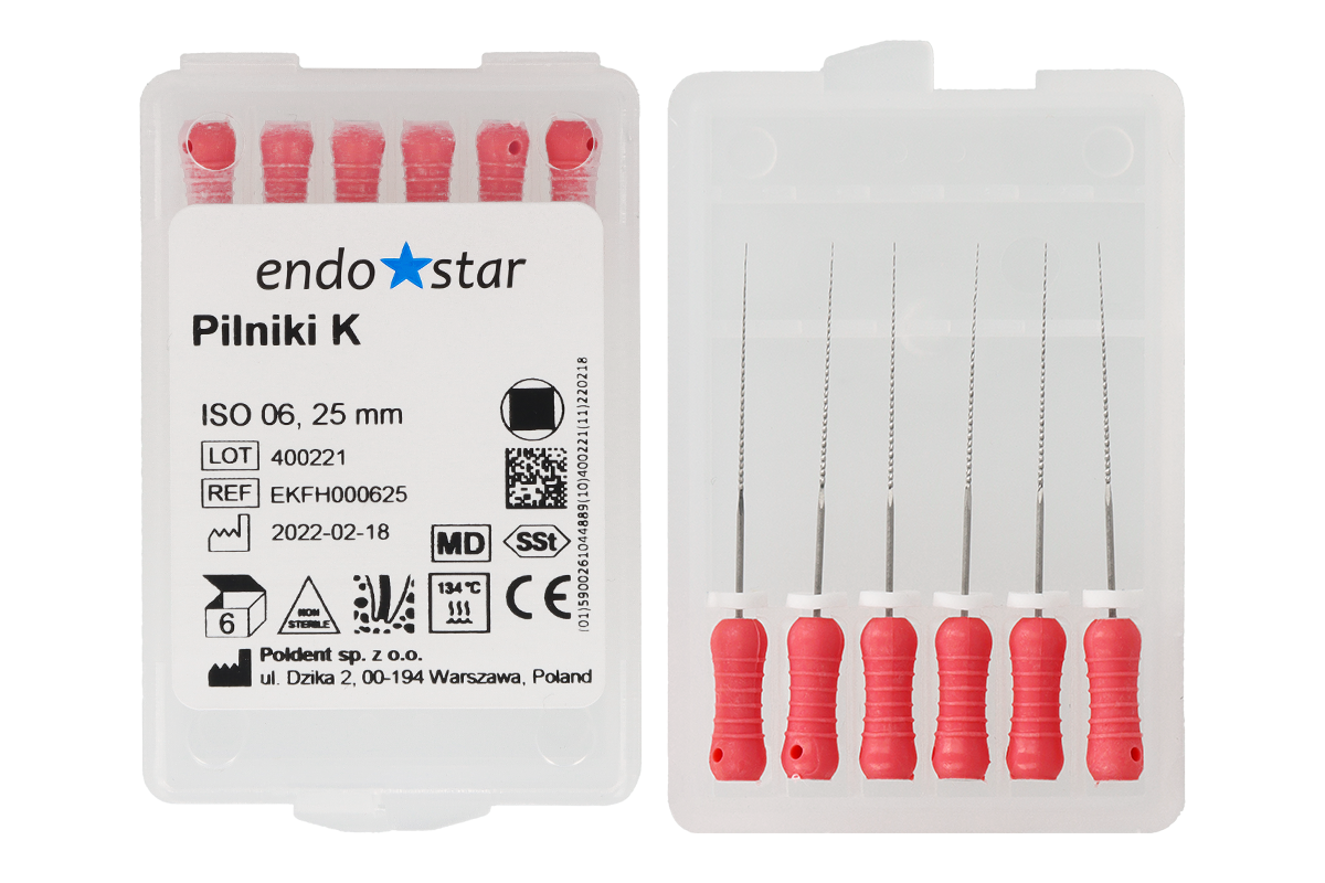 К-файлы Endostar, 6 шт.
