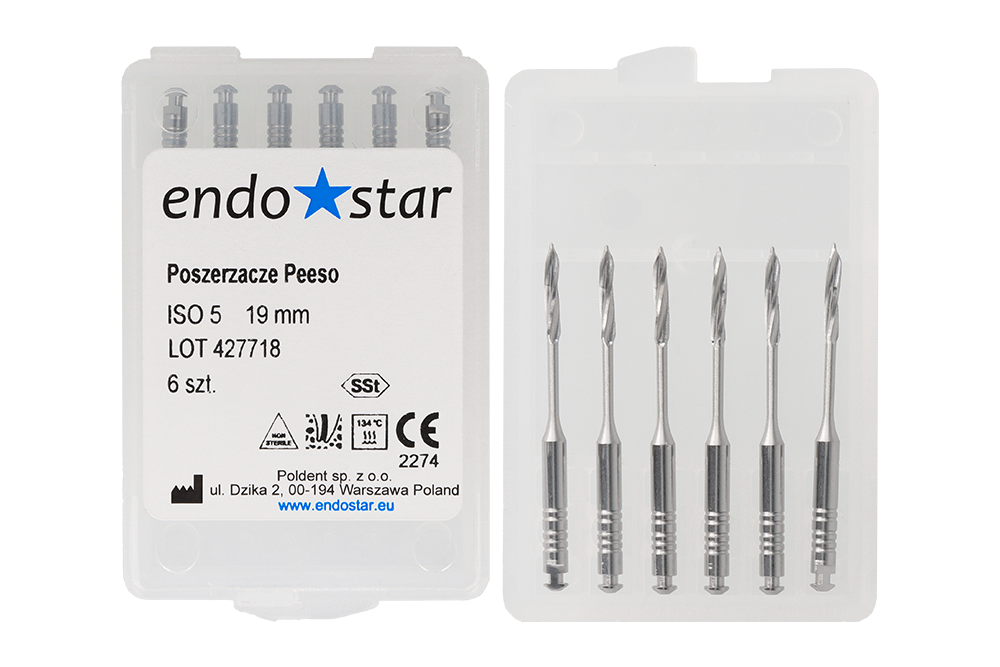 Развертки Peeso 6 шт. Endostar