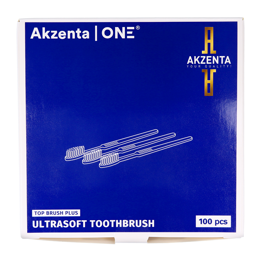 Одноразовые щётки с пастой 100 шт. Akzenta