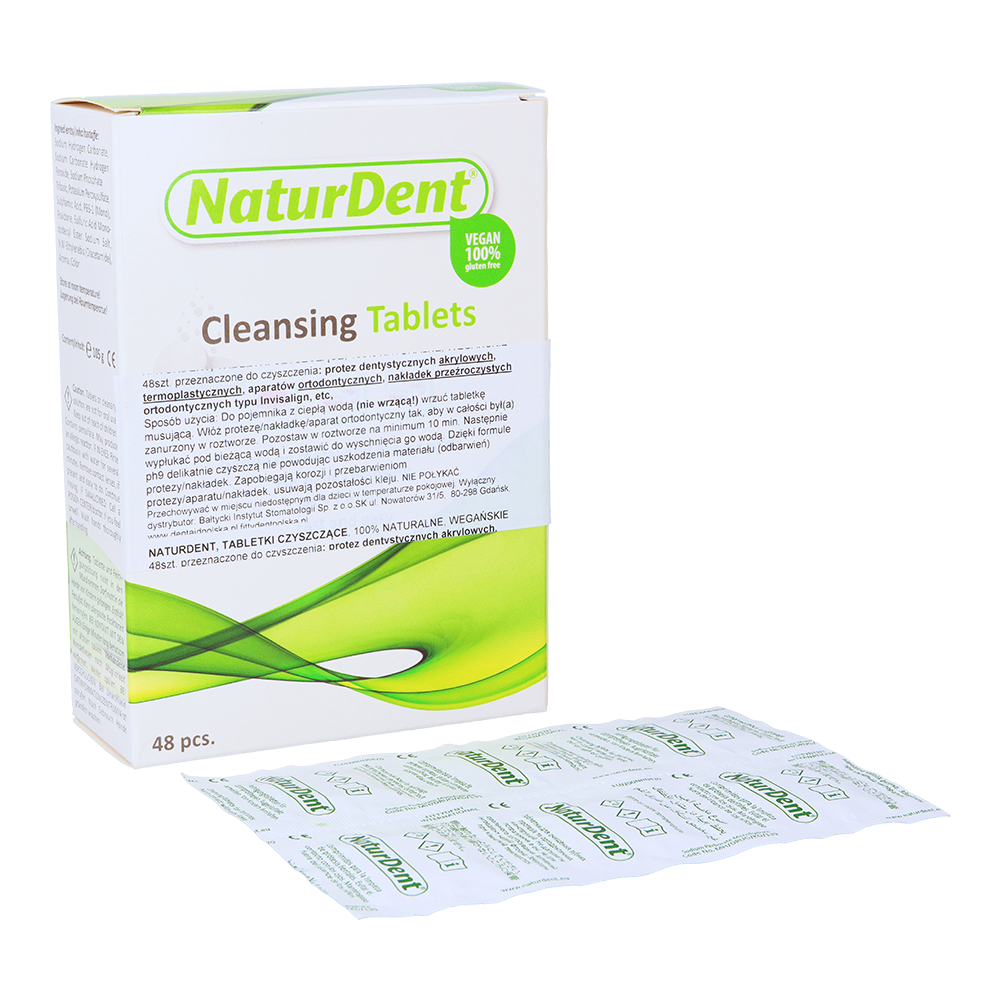 NaturDent таблетки для очистки протезов 48 шт. DentAid
