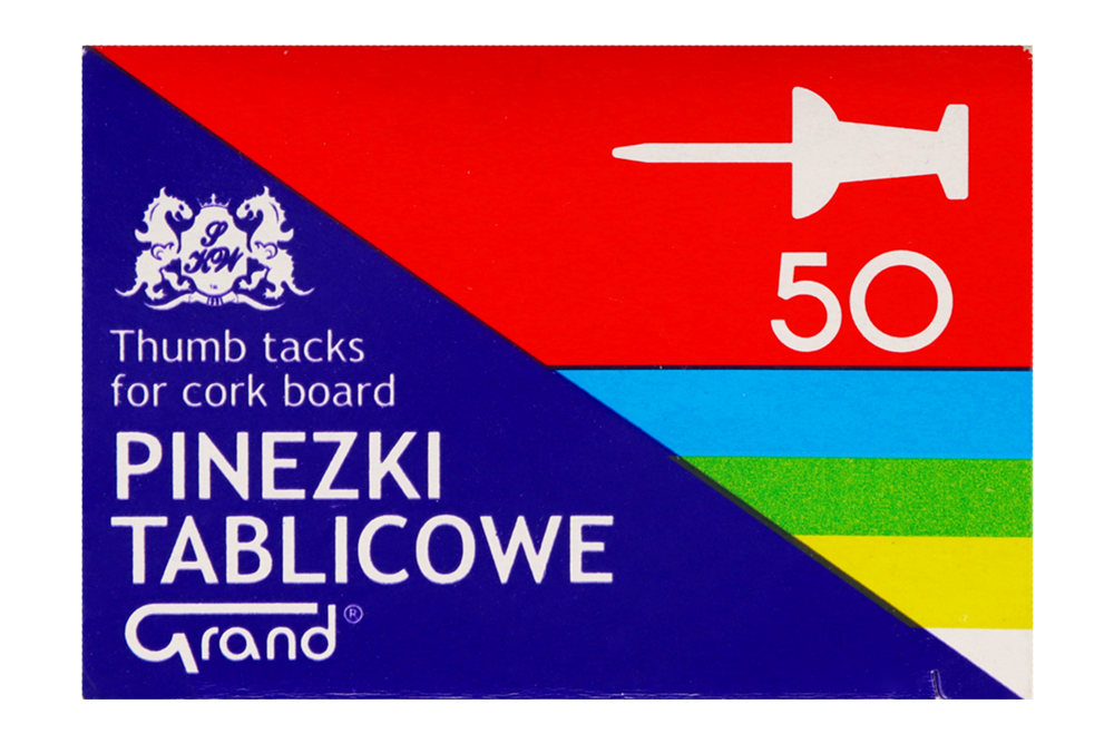 Канцелярские кнопки для пробковой доски 50 шт.