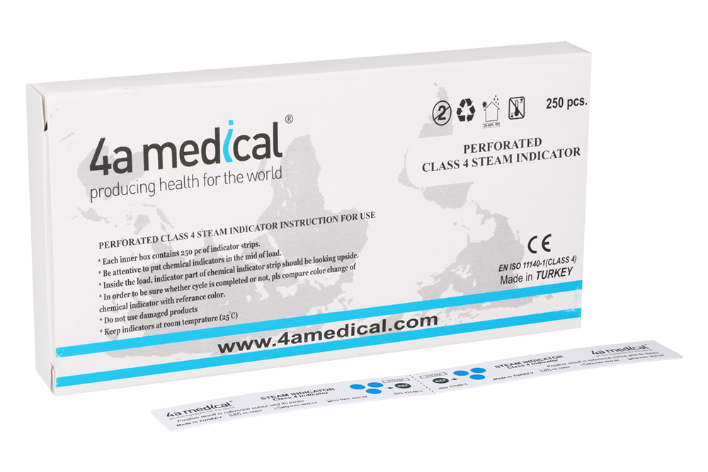 Тесты стерилизации класс IV, 2 × 250 шт. 4a Medical