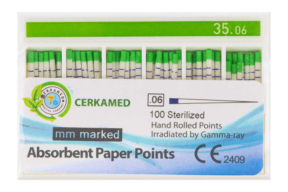 Бумажные штифты 6% 100 шт. Cerkamed