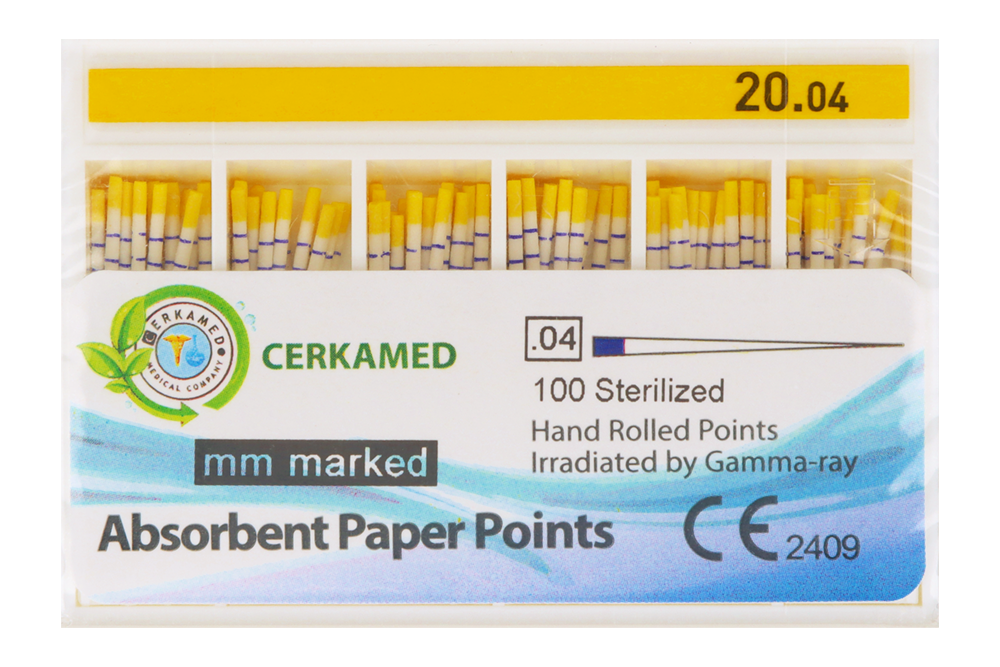 Бумажные штифты 4%, 100 шт. Cerkamed