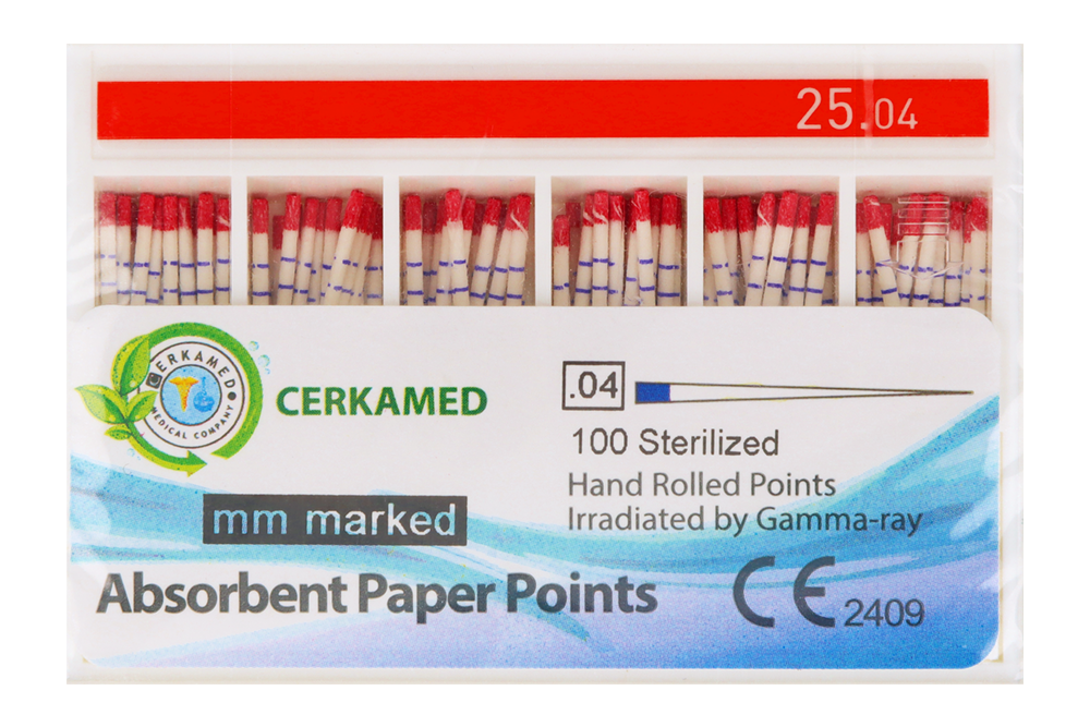 Бумажные штифты 4%, 100 шт. Cerkamed