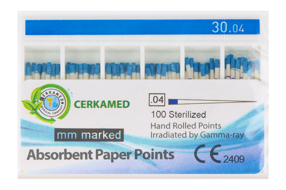 Бумажные штифты 4%, 100 шт. Cerkamed