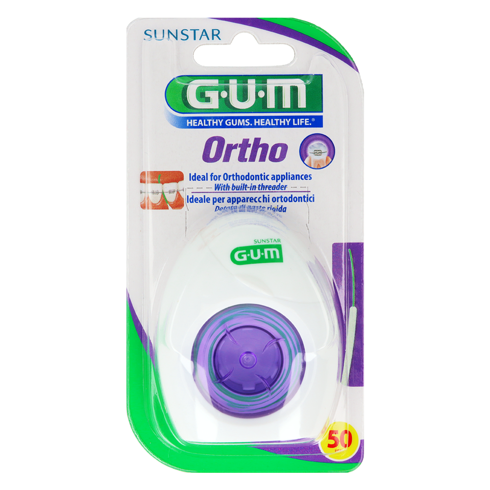 Ортодонтическая зубная нить 50 шт. GUM