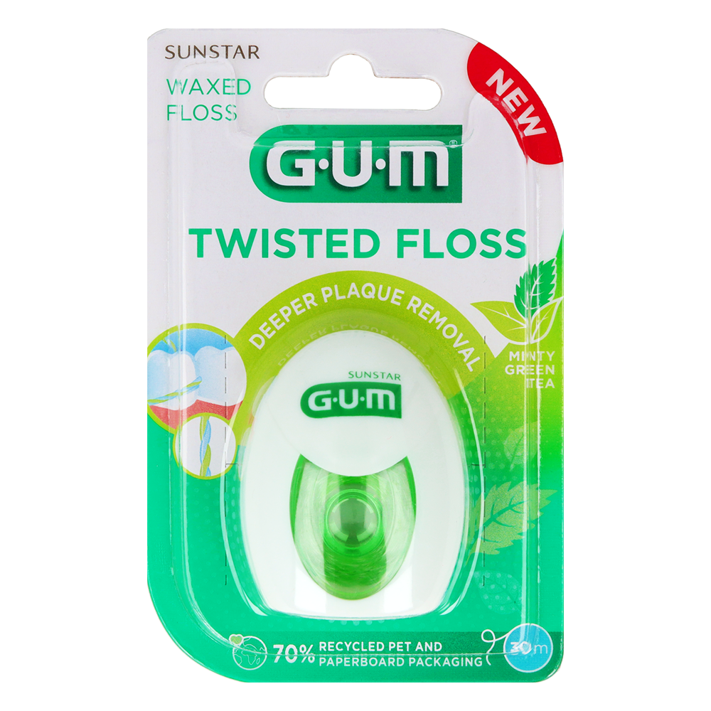 Зубная нить Twisted Floss 30 м GUM