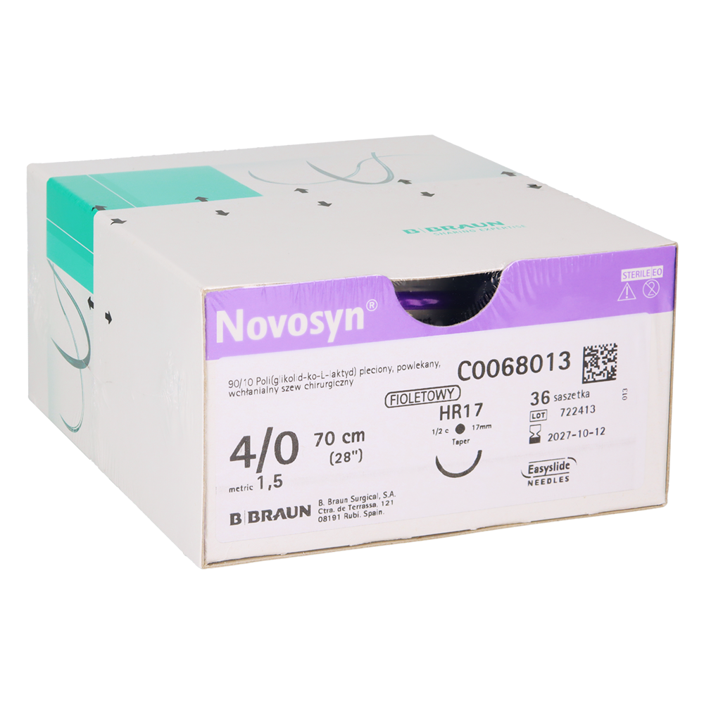 Рассасывающийся шовный материал Novosyn 36 шт.