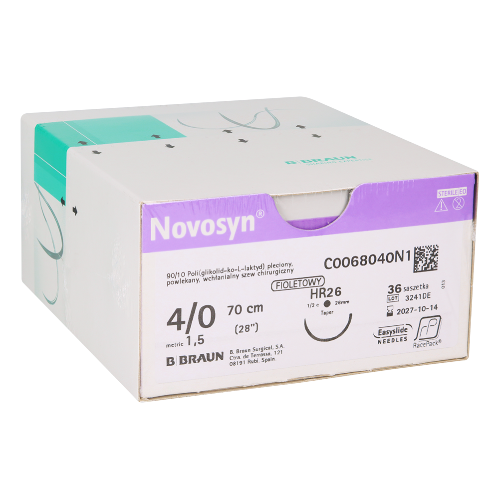 Рассасывающийся шовный материал Novosyn 36 шт.
