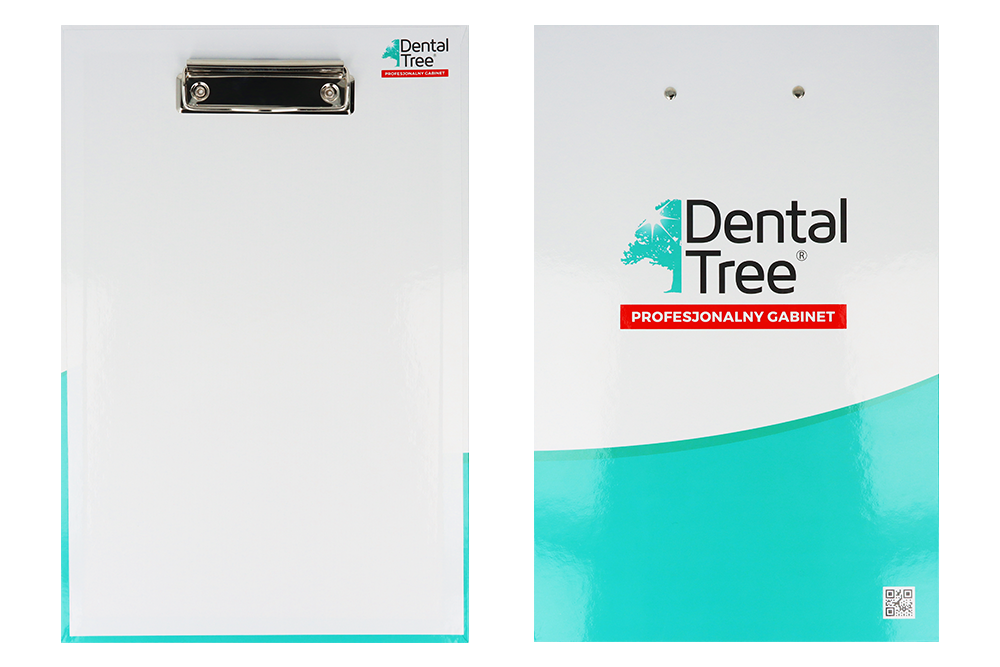 Планшет А4 с клипсой и логотипом DentalTree