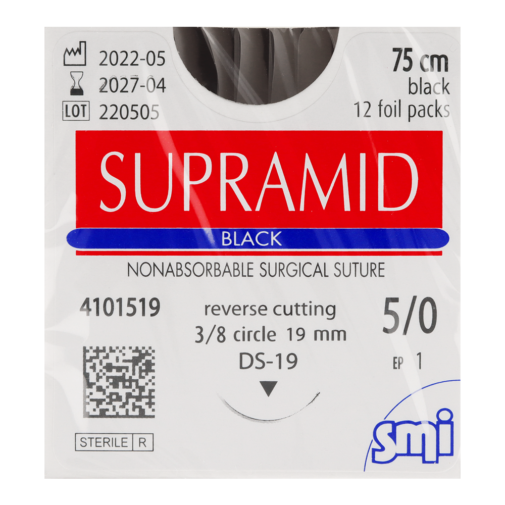 Хирургические нерассасывающиеся нити Supramid 12 шт. SMI