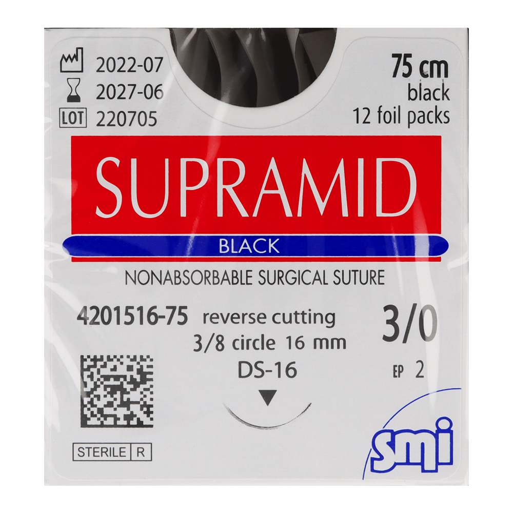 Хирургические нерассасывающиеся нити Supramid 12 шт. SMI