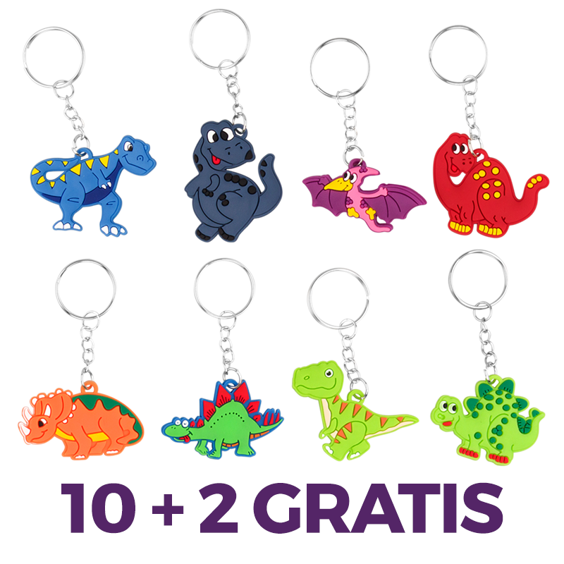 Игрушка – брелок «Динозавр» 10 + 2 в подарок