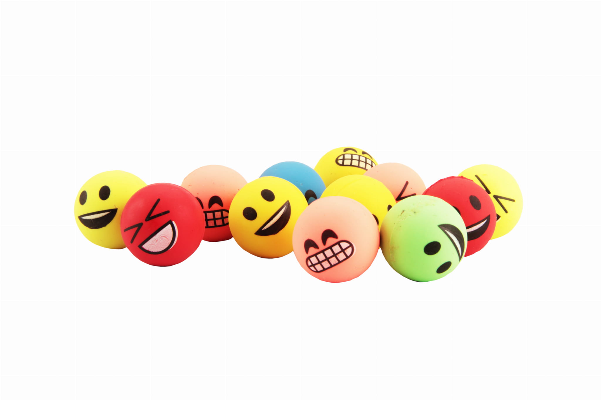 Игрушка – цветной каучуковый мячик 10 + 2 в подарок