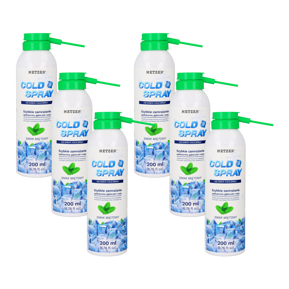 Охлаждающий спрей Cold Spray 200 мл × 6 шт. Metzer