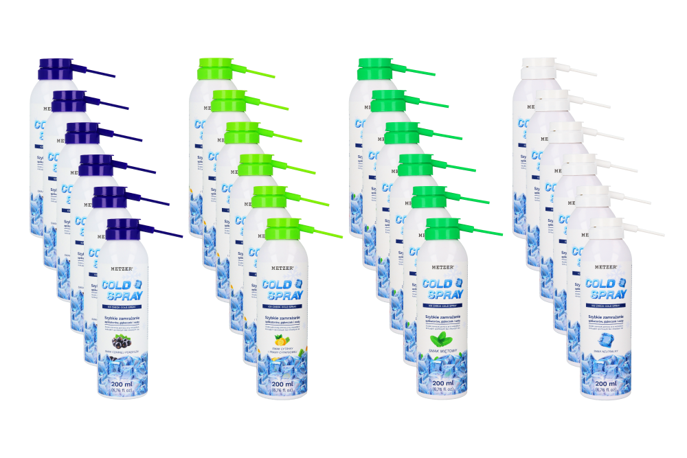 Охлаждающий спрей Cold Spray 200 мл × 6 шт. Metzer
