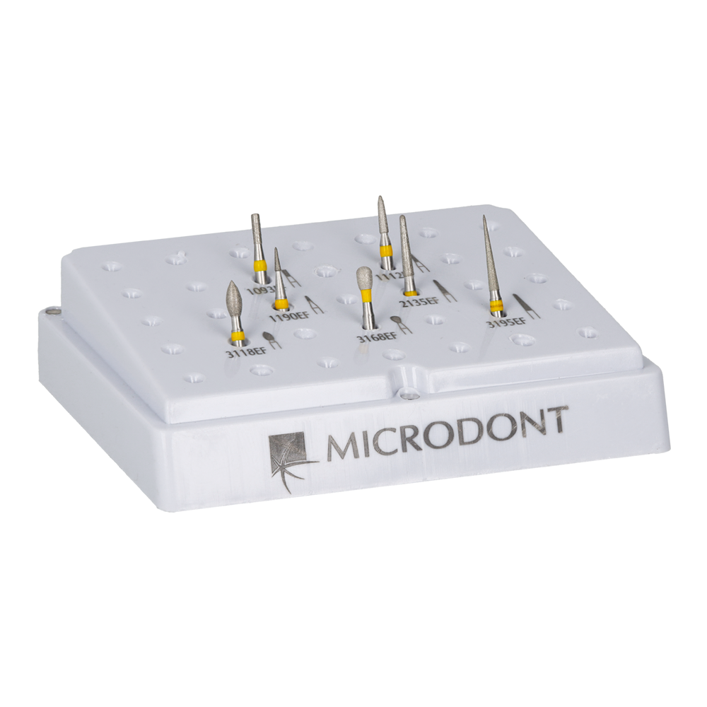 Набор алмазных боров 7 шт. Microdont