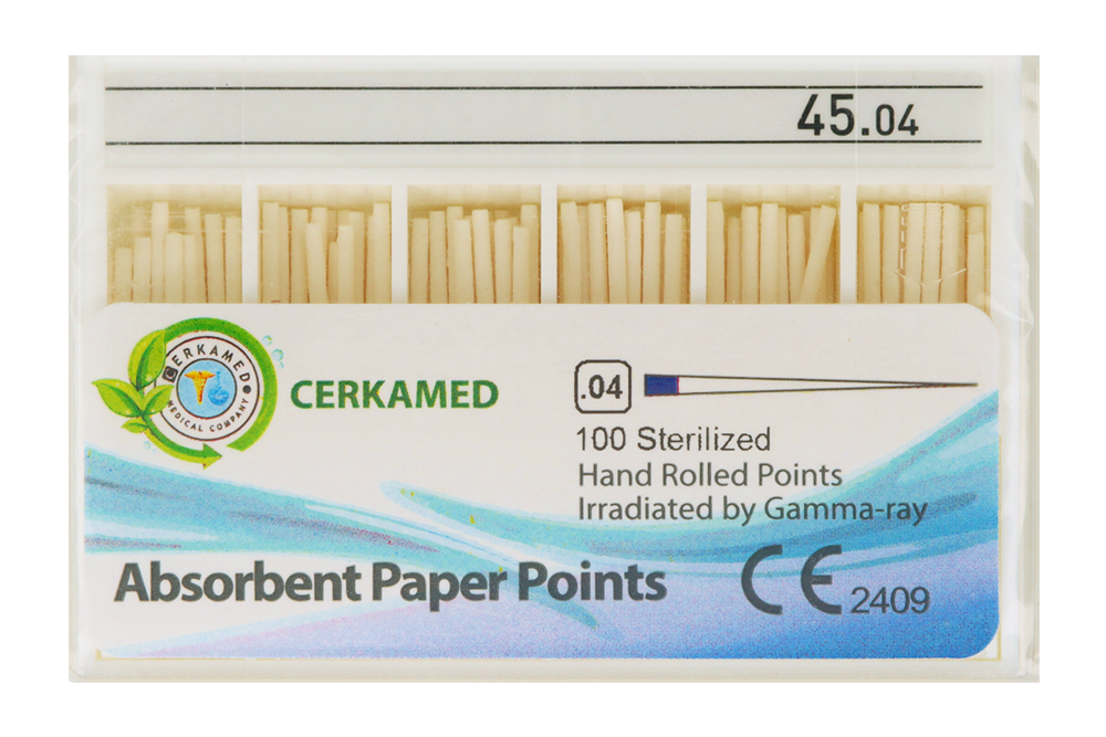 Бумажные штифты 4%, 100 шт. Cerkamed