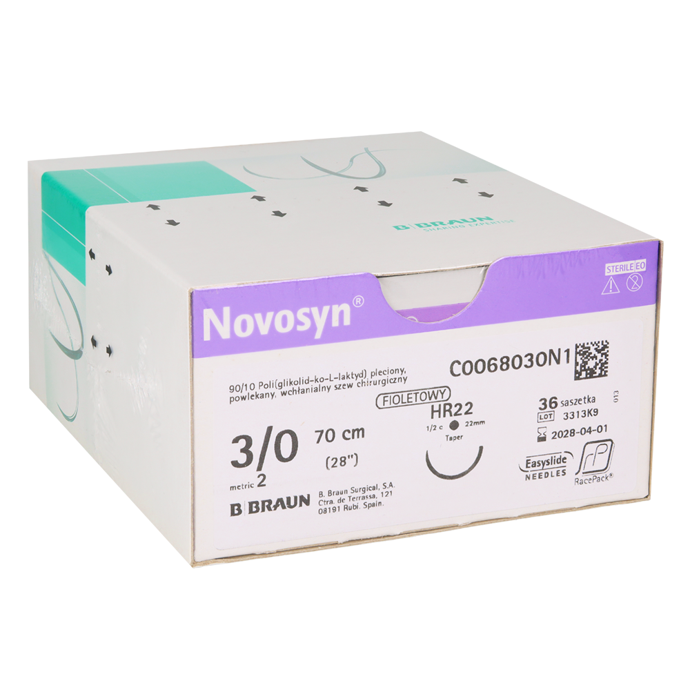 Рассасывающийся шовный материал Novosyn 36 шт.