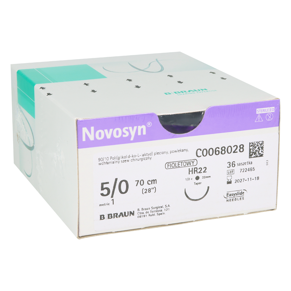 Рассасывающийся шовный материал Novosyn 36 шт.