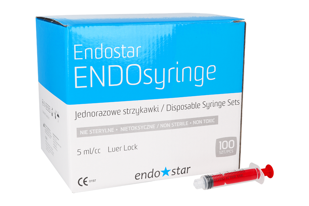 Шприцы ENDO Luer-Lock 5 мл × 100 шт. Endostar