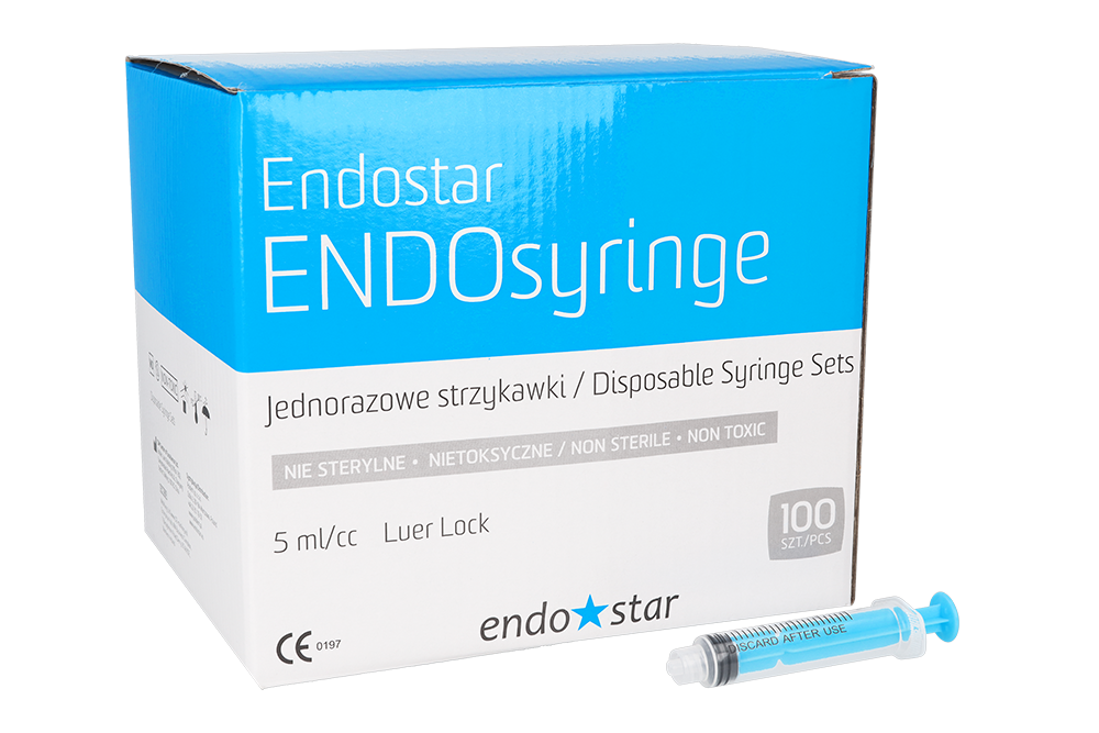 Шприцы ENDO Luer-Lock 5 мл × 100 шт. Endostar