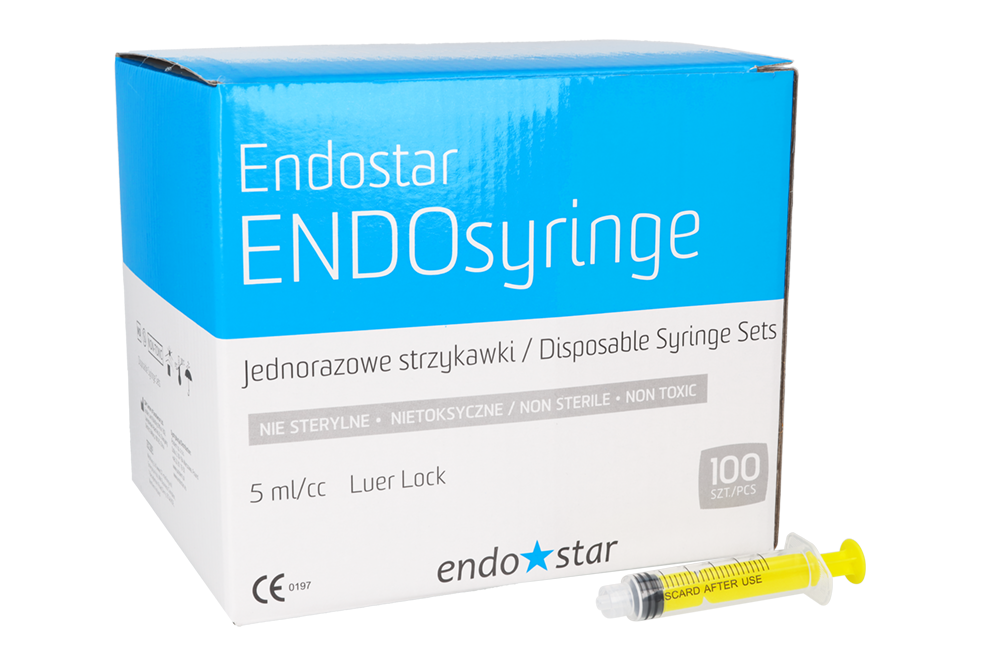 Шприцы ENDO Luer-Lock 5 мл × 100 шт. Endostar