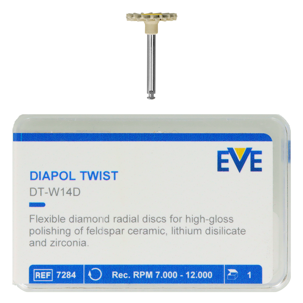 Алмазные полиры Diapol Twist, 1 шт. EVE