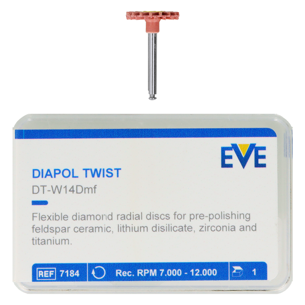 Алмазные полиры Diapol Twist, 1 шт. EVE