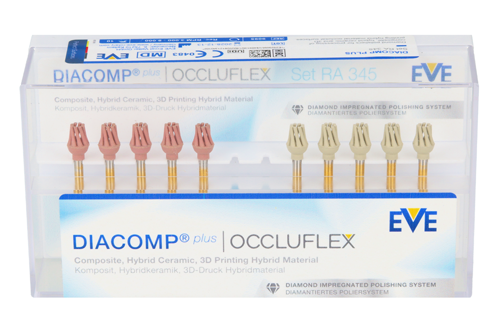 Алмазные полиры Diacomp Plus Occluflex 10 шт. EVE